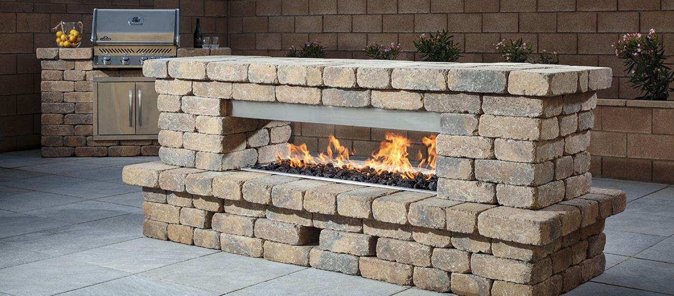 belgard fireplace kit