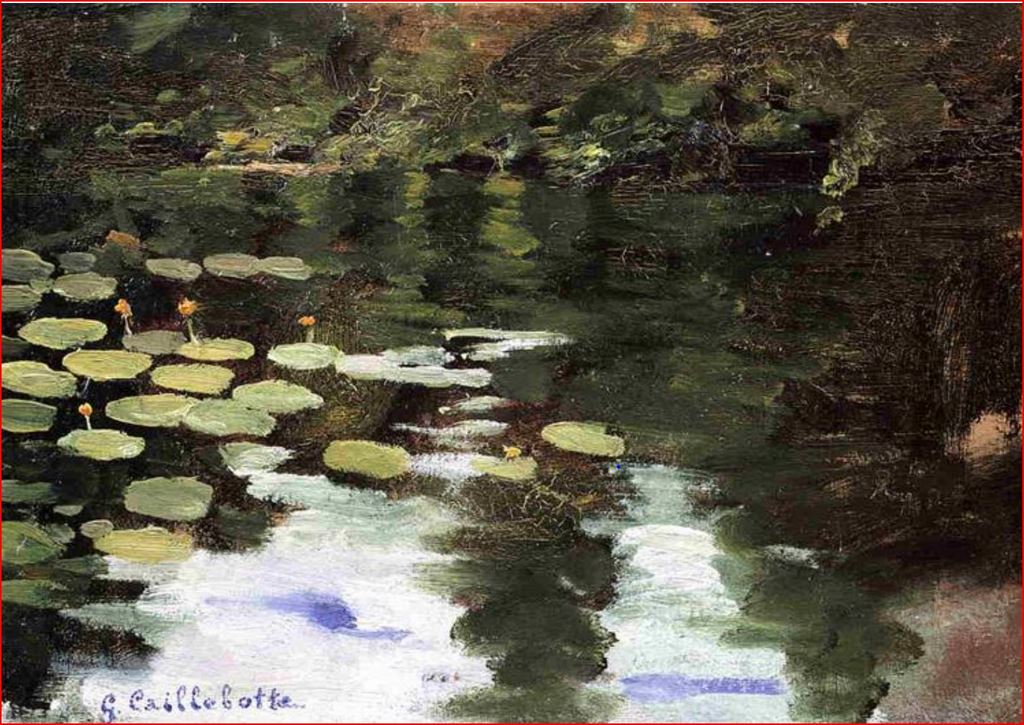 Gustave Caillebotte, Yerres, on the Pond, Water Lilies, c. 1871-1878