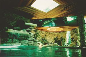 With its elegant structures, extensive sculpture gardens, beautiful watershapes and exquisitely maintained grounds, this 12-1/2-acre estate in Highland Park, Ill., is the product of two decades of ongoing design work by architects and environmental designers Suzanne and Ron Dirsmith. Among the many works of art and perfectly scaled amenities placed on the property, the project’s pool and spa create spectacular spaces for relaxation or exercise.