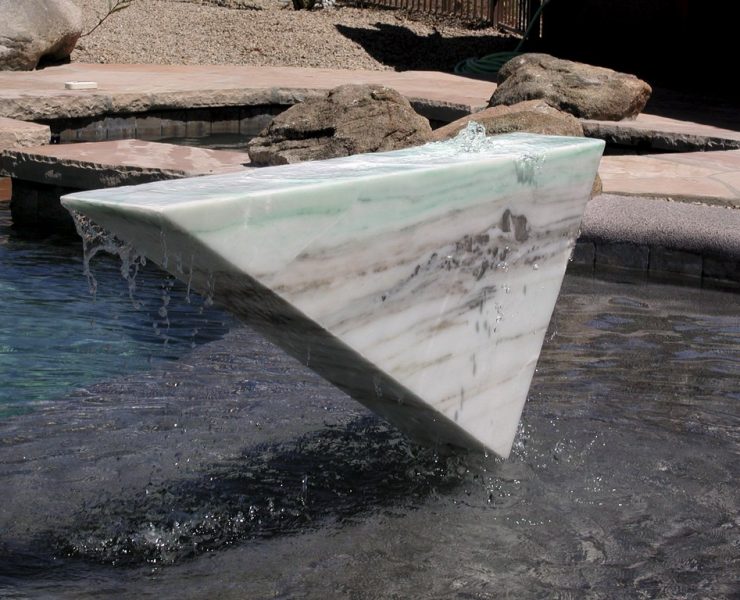 Sculptor Alan Hochman has carved out a unique niche for himself by using the visual drama of natural stone and combining it with subtle flows of water. These works of sublime beauty and expressiveness draw inspiration from nature, eastern philosophy and a lifetime of study, but he carefully tailors each piece to suit a specific site and the needs of clients who share his passion for sculptures that play with contrasts and even contradictions.