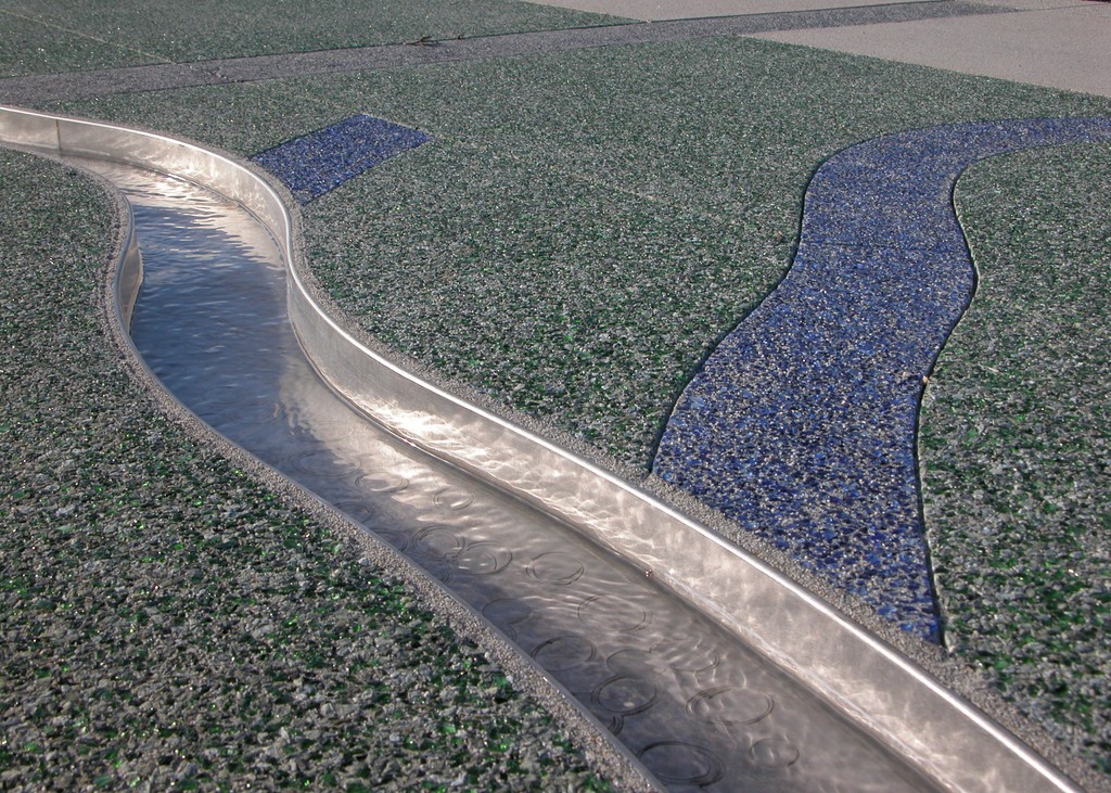 As is true of many modern cities, the early development of Anaheim, Calif., was all about its approach to managing water. In the following text and images, watershaper and consultant Mark Holden discusses how this history led recently to the completion of a compact public park in which an unusual watershape graphically demonstrates the way water was harnessed and used in the 19th Century to fuel the region’s agricultural and civic growth.