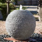 stone forest ribbed ball art