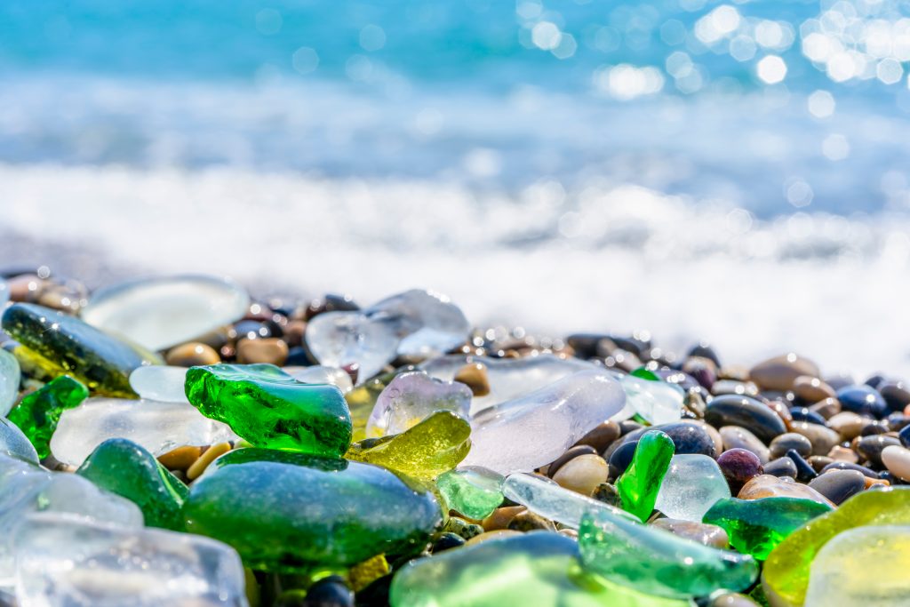 Sea Foam Green Sea Glass - Imitation Seaglass - California